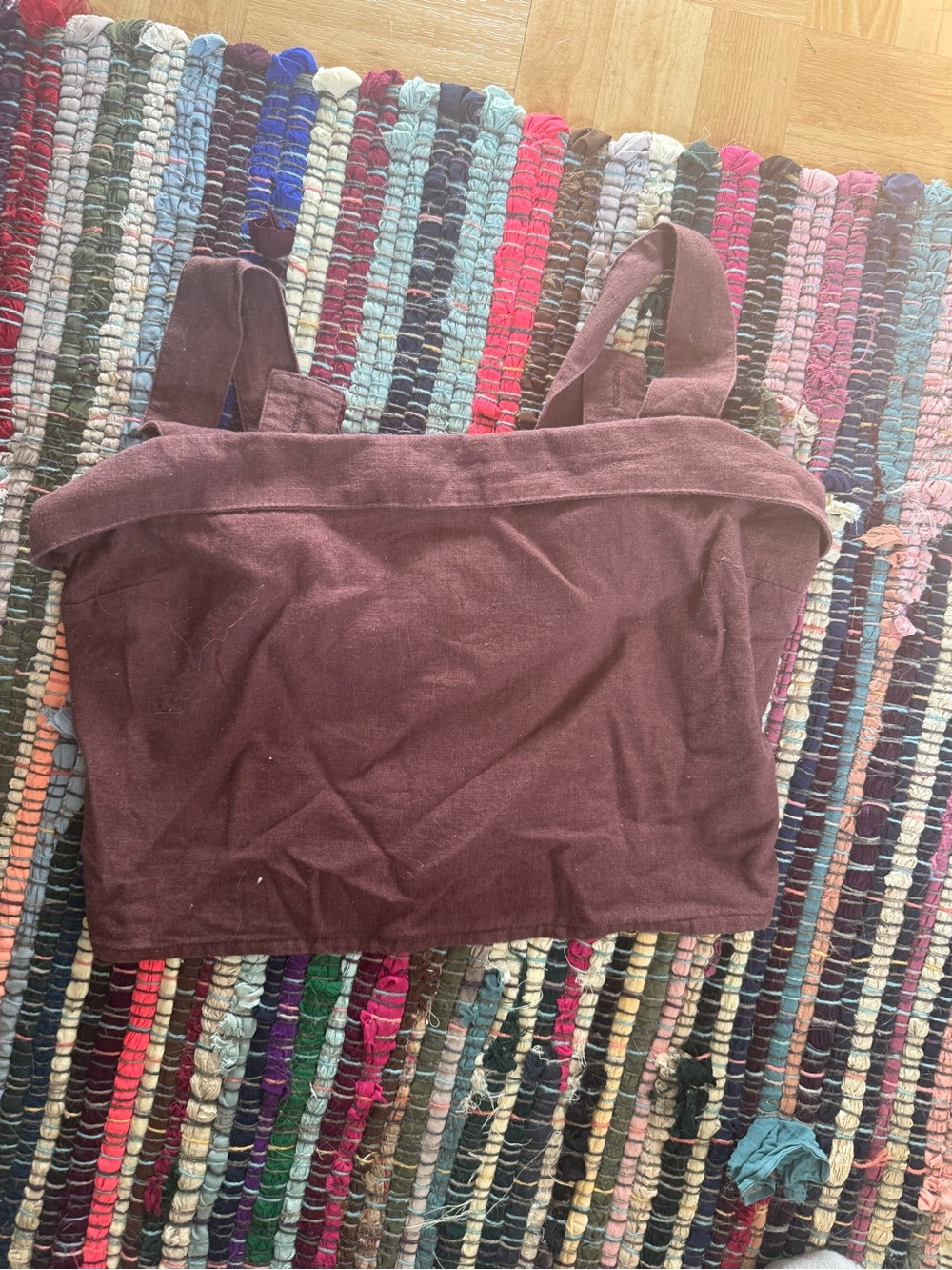 Abercrombie and Fitch Women's Stretch Ribbed Tank Top - Burgundy